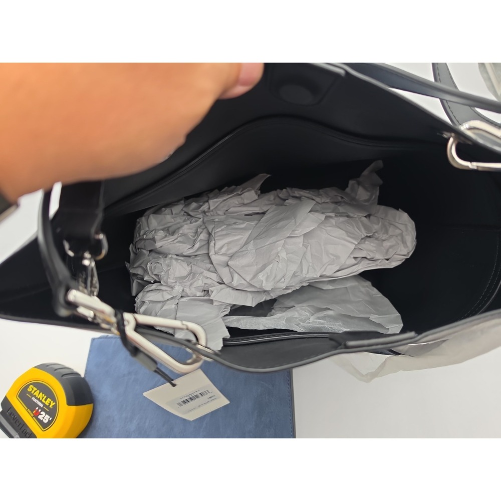 New Leather Calvin Klein purse Blue Gray Tote Purchased From Neiman Marcus. - Picture 7 of 15